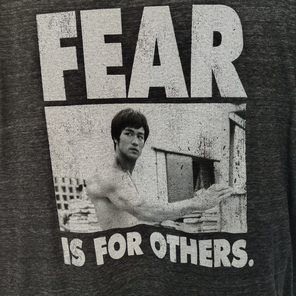 Gray Graphic Tee with Motivational Print